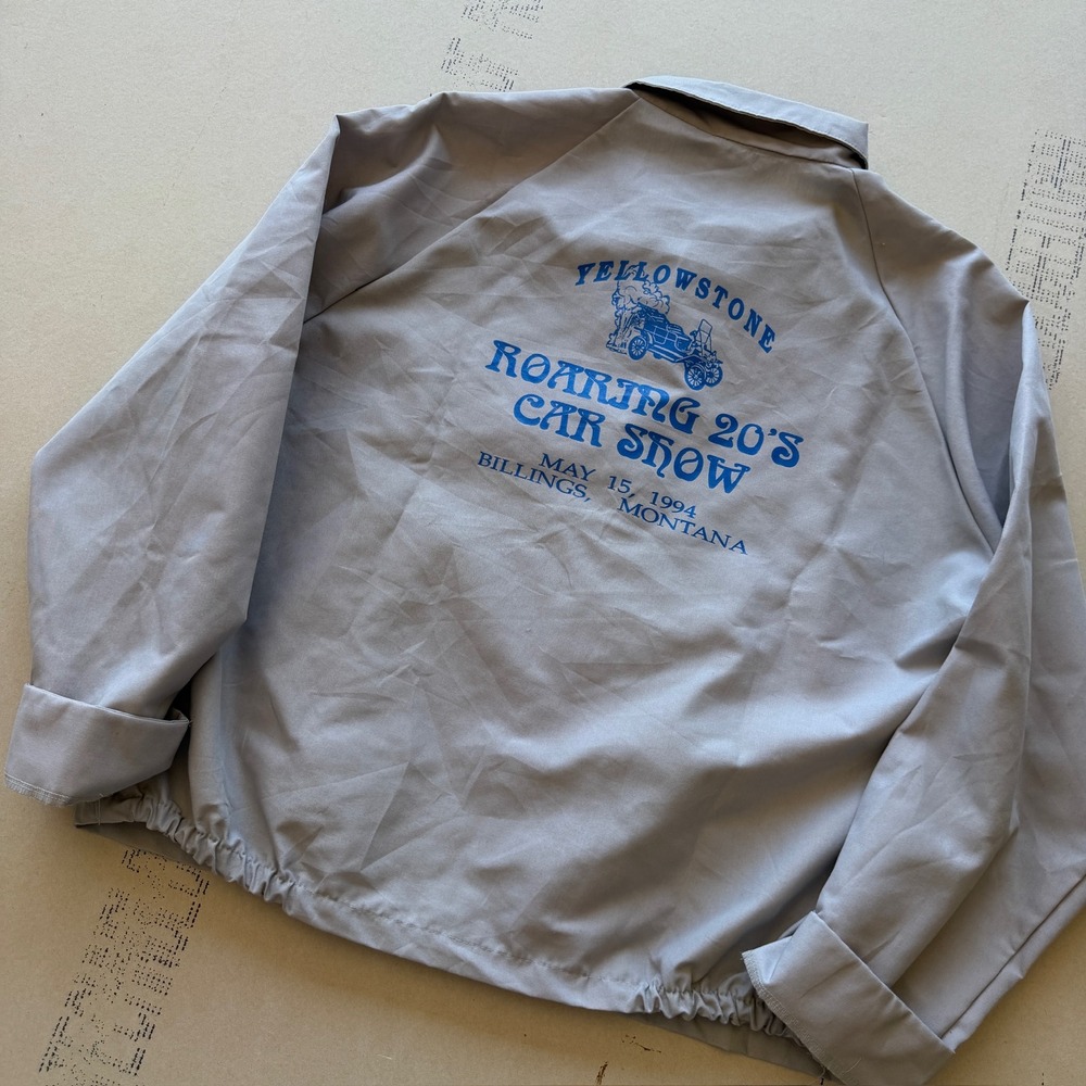 Vintage 90s Sportsmaster Yellowstone Car Show Jacket XL